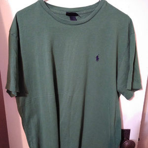 Ralph lauren polo green mens tshirt large